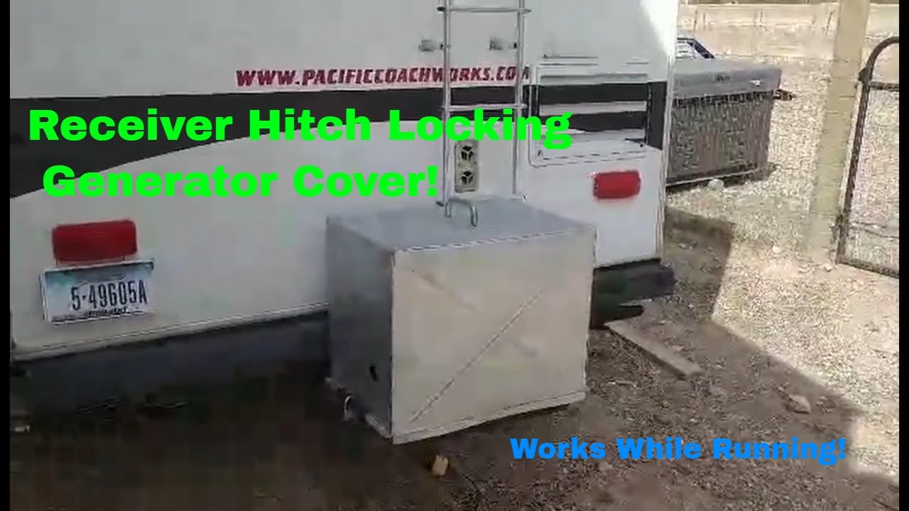 Receiver Hitch Generator Rack Locking Cover Locking Generator Cover