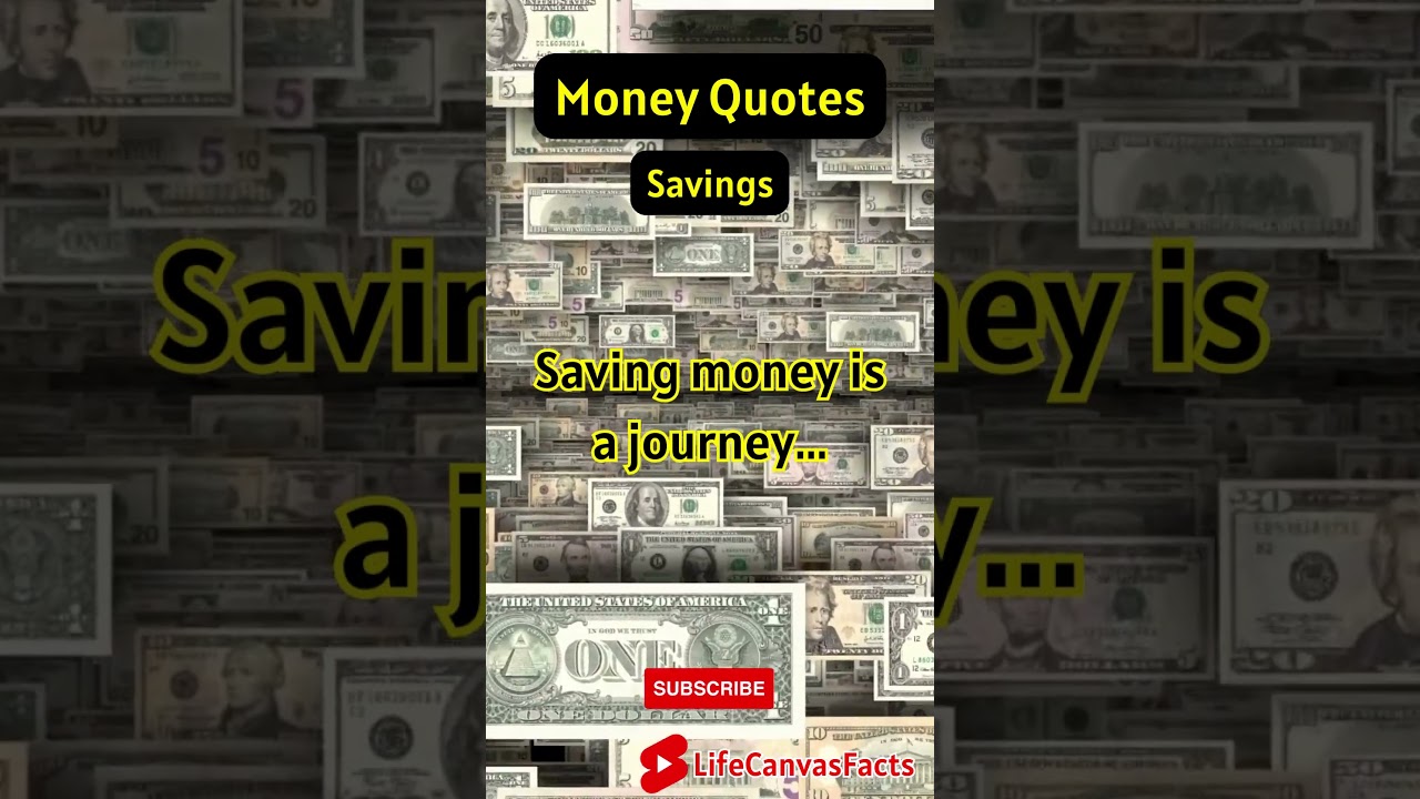 Saving money is a journey... 