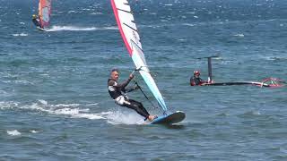Windsurfeur Au Taquet Sur Létang De Thau À Marseillan Le 10 Juin 2019
