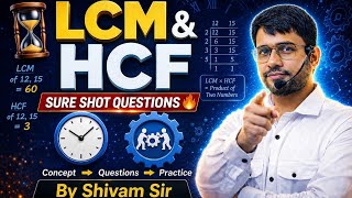 LCM HCF Lecture 3 | Best Shortcut Tricks & Concepts for SSC, Railway, Bank & MP Exams by Shivam Sir