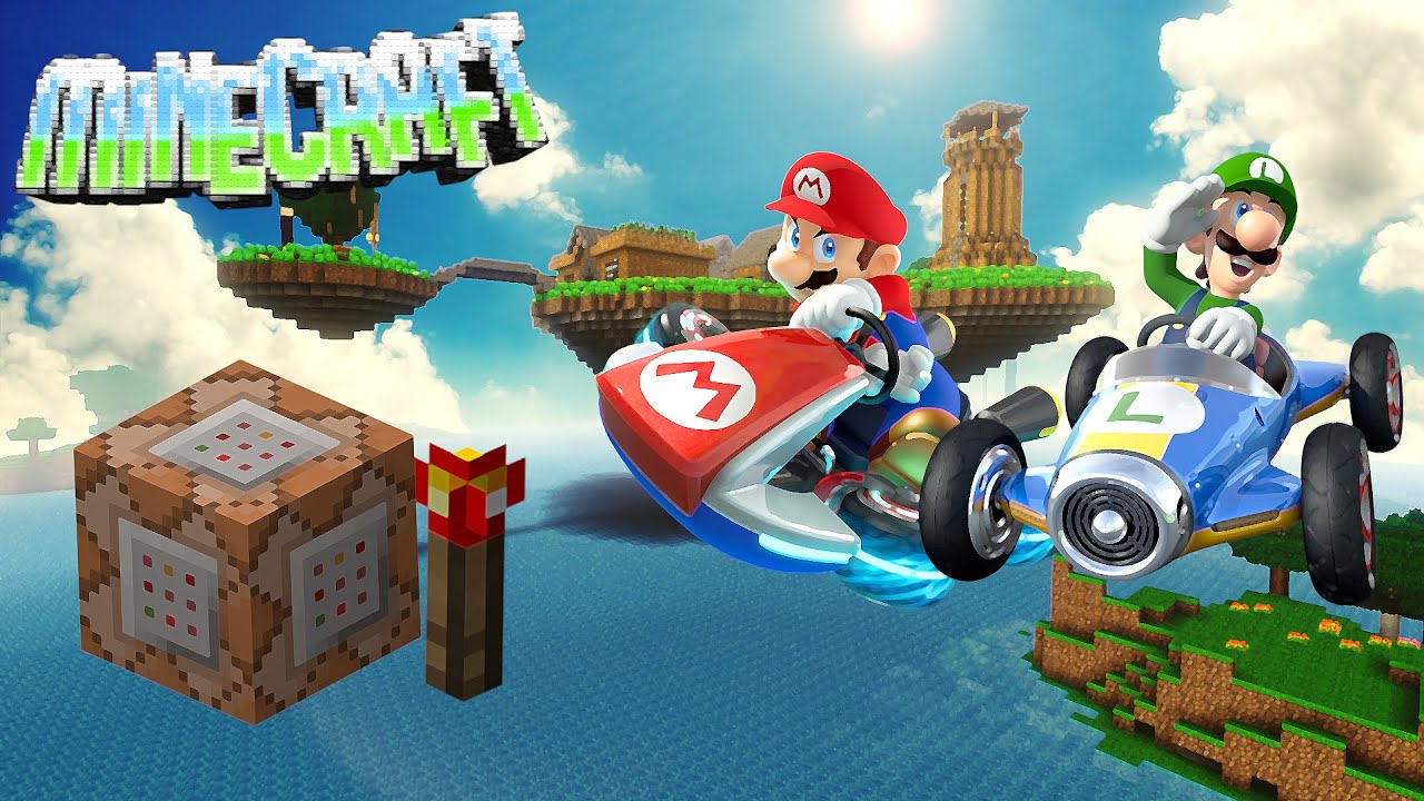 Minecraft One Command - Giochiamo a Mario Kart! - YouTube