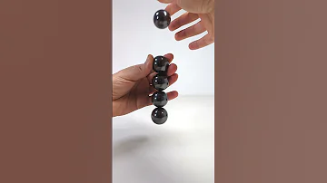 Magnetic Balls In Slow Motion 