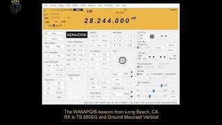 WA6APQ 10m Beacon 9-24-2023
