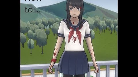 Yandere simulator DEMO - how to kidnap someone~playthrough of kidnapping someone - READ DESC