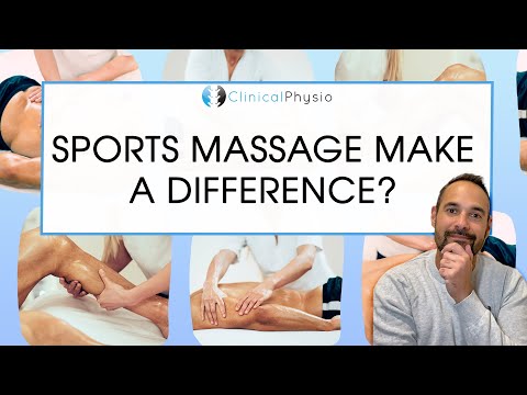 Video: Ce face un masaj sportiv?