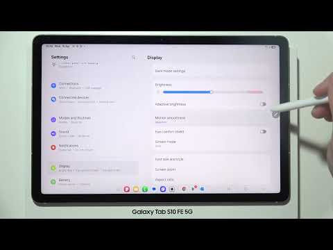 Samsung Galaxy Tab S10 FE/FE+ How to Disable Auto Brightness