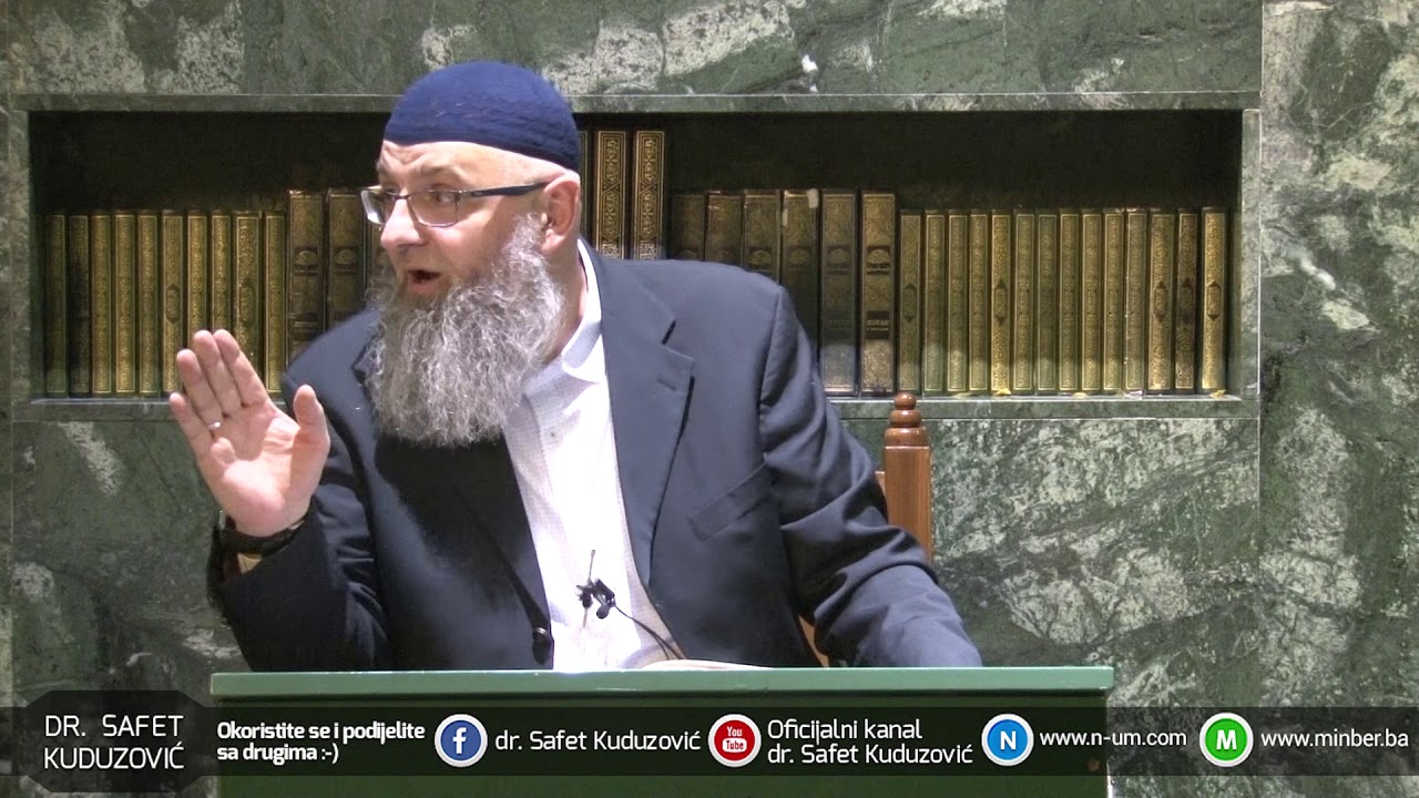 Nakon toliko godina još se nismo naučili edebu (ponašanju) _dr. Safet Kuduzović
