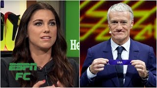 Alex Morgan reacts to 2019 Women's World Cup draw, more | USWNT