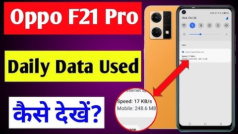 Oppo F21 Pro me daily data use kaise dekhe | how to enable daily data use Oppo F21 Pro