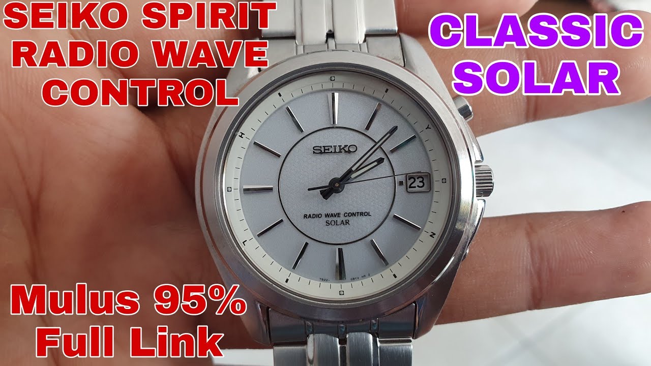SOLD SEIKO SPIRIT CLASSIC RADIO WAVE CONTROL 7B22-0BC0 SOLAR RARE