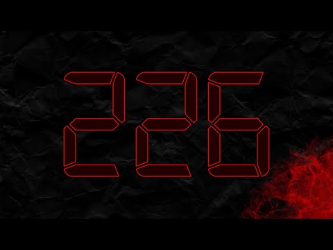 Countdown from 226 to 0 in RED