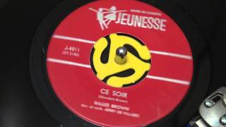 GILLES BROWN - Ce soir - 1964 - JEUNESSE chords