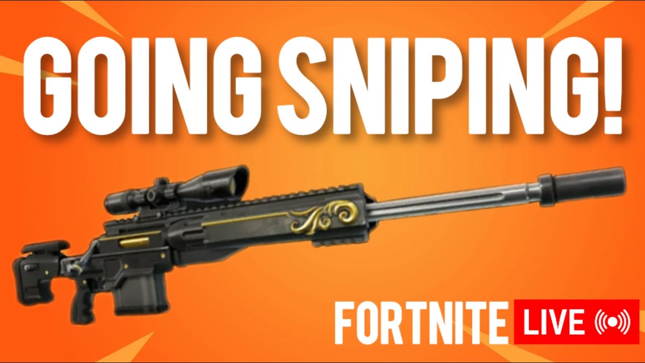 GOING SNIPING With The SQUAD! Live Fortnite - YouTube