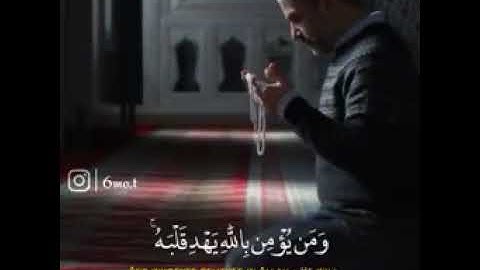 سورة التغابن الايه .11.مَآ أَصَابَ مِن مُّصِيبَةٍ إِلَّا بِإِذْنِ ٱللَّهِ ۗ