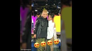 Camila Cabello and Hayley Kiyoko on TRL - Instagram Stories (January 11th 2018)