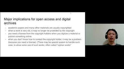 Open GLAM Webinar Series: Session 2 the Basics of Copyright and Open Access