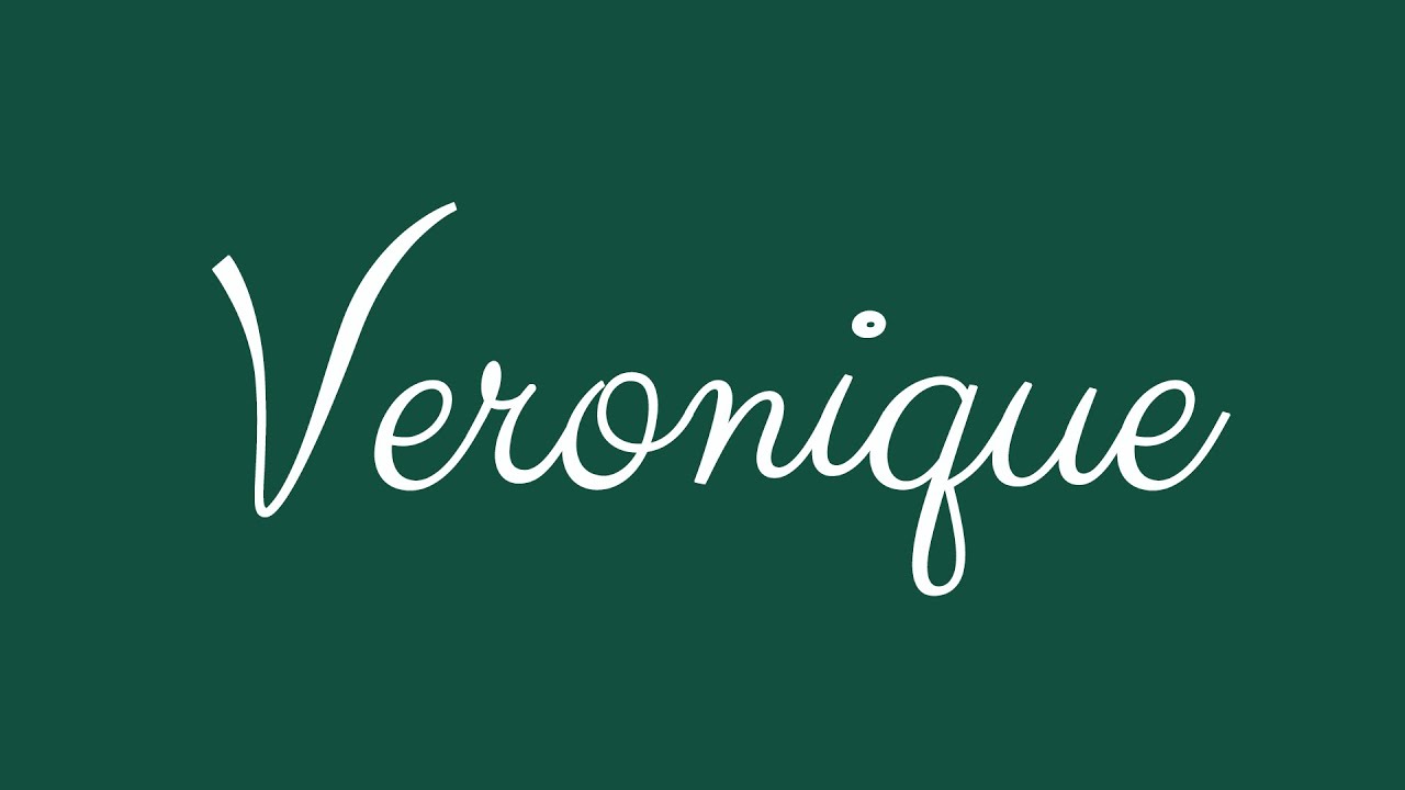 Learn how to Sign the Name Veronique Stylishly in Cursive Writing YouTube