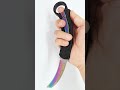 C7 rainbow titanium blade Spirit Bird Dual Action Auto Karambit Automatic Knife #edcorganizer #edc