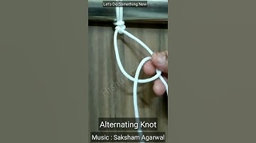 Macrame alternating half hitch knot | #shorta