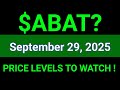 ABAT Stock American Battery Technology Company ABAT Stock Technical Analysis September 29 2025 