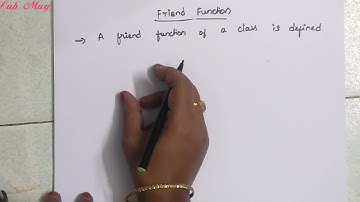 Friend function in C++|| C++ programming in telugu