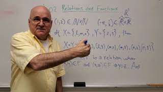 Real Analysis I  (lec. 0.2.B). Relations and Functions.