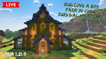 Finishing The Bee Farm In Chill Survival Minecraft