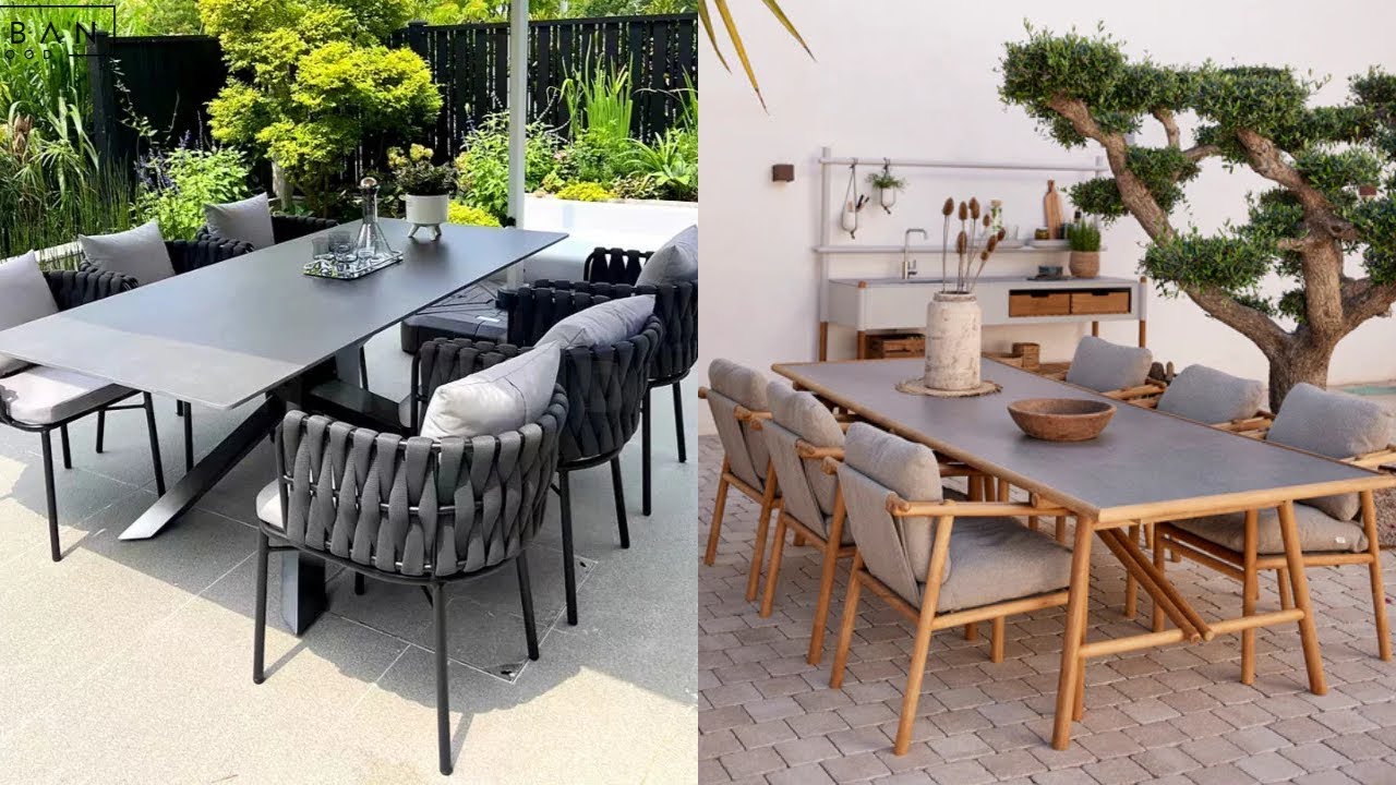Идея для обеденной зоны на открытом воздухе 2026/Стильное обустройство обеденной зоны в саду или ...