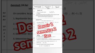 devoir 2 semestre 2 maths 3ac