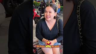 Warm silly roadside tease, full of gentle joy 🤍#streetprank #comedy #fyp #viral #shorts #funn