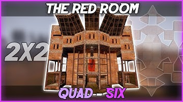 THE RED ROOM | 2x2 Quad+ Widegap Inner/Outer Peekdown Small Group Base 🎃 w/ Semi Opencore *2021*