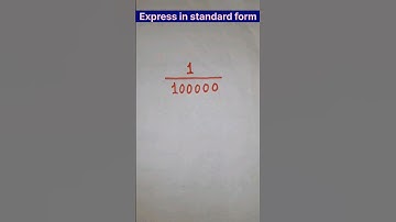 Express the number in standard form #shorts #maths