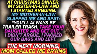 My Mother in Law Slapped Me at Christmas TAKE YOUR DAUGHTER AND GET OUT— She BROKE DOWN at Dinner