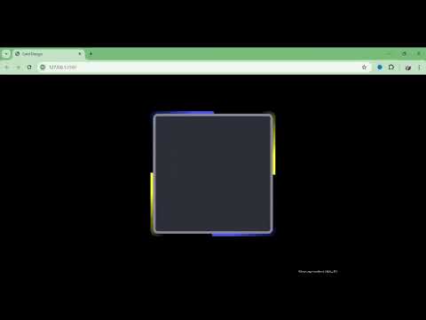 How to Create Animated card