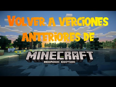 Video: ¿Cómo se cambia a una versión anterior de Minecraft?