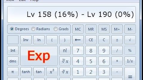 EXP and OXP calculator for Cabal Online - by Watchman94