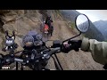 Riding royal enfield himalayans on cliffhanger road kashmir