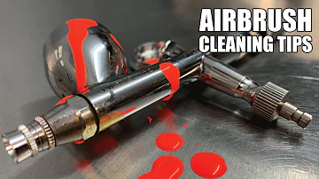 Can you clean airbrush with water?