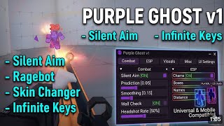 ROBLOX RIVALS Script: PURPLE GHOST v1 (NO KEY) - Silent Aim, Ragebot & Skin Changer! 🎯