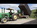 Chopping hay with the 4620