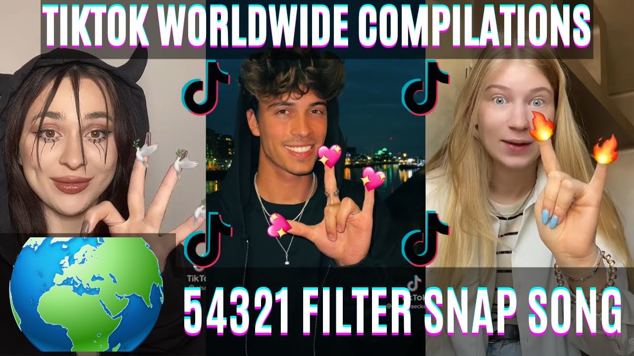 54321 Effect/Filter Viral Tiktok Trend Fingers Challenge Rosa Linn Snap