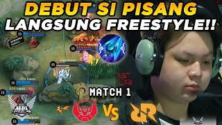 DEBUT SANG PISANG BANANA, PENUTUPAN GAME DENGAN MAKRO LUAR BIASA!! - RRQ vs BTR Match 1