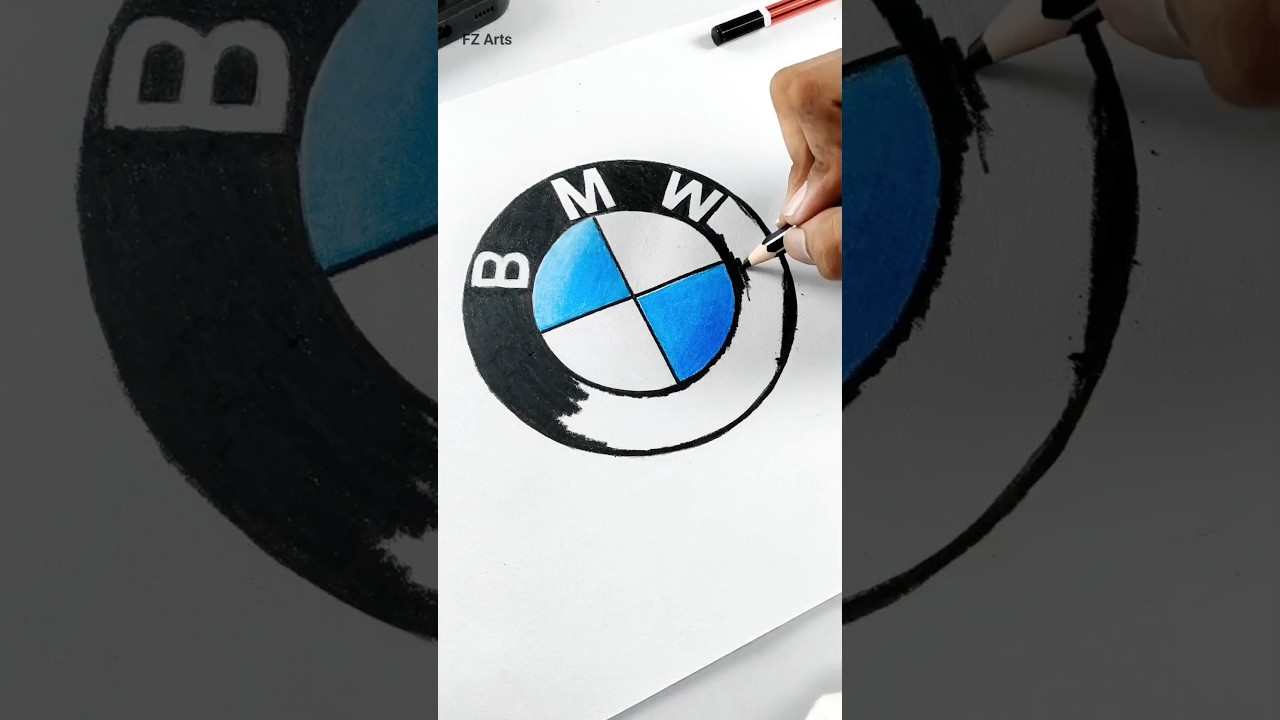 BMW logo drawing / 