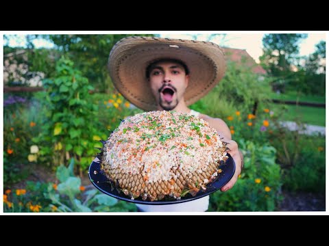 Harvesting And Grilling A Sunflower Head Eloté Style