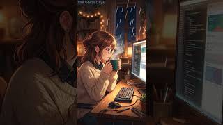 Late night coding while it rains outside... 💻🌧️ Anime ASMR #Shorts