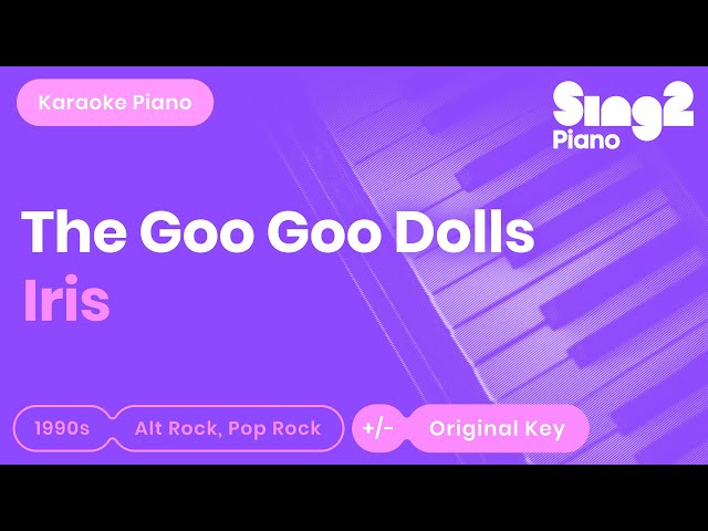 The Goo Goo Dolls - Iris (Piano Karaoke) class=