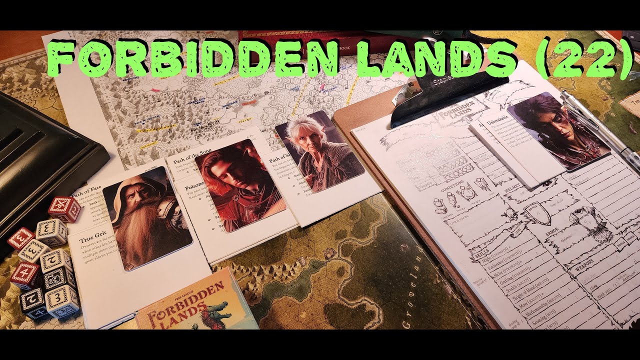 Forbidden Lands RPG Solo- Hexcrawl (22) - YouTube