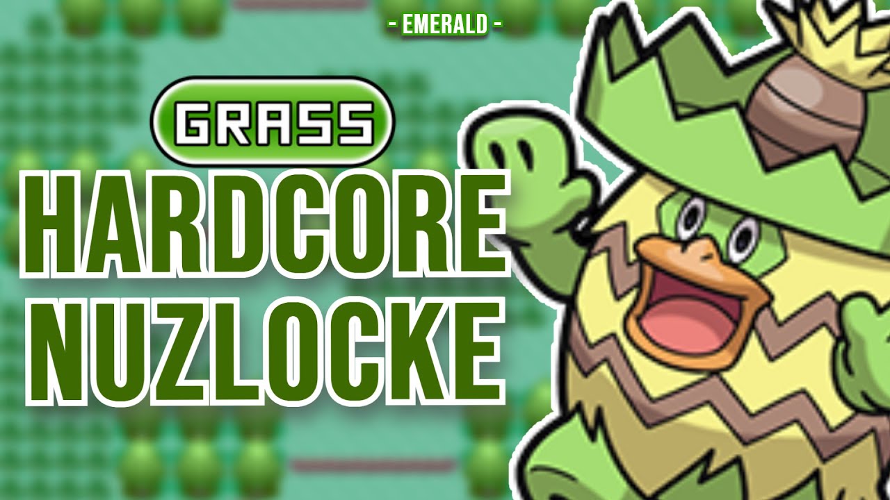 Pokémon Emerald Hardcore Nuzlocke - Only GRASS Types! (NO Items, NO Overleveling)