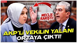 AKP’li vekilin yalanı canlı yayında ortaya çıktı! Meclis karıştı!
