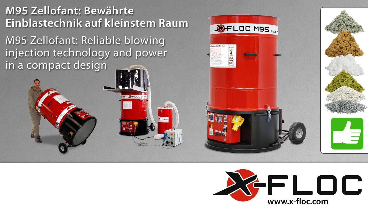 X-Floc M95 Zellofant Einblasmaschine | insulation blowing machine